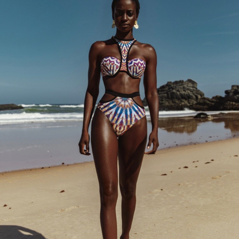 Andrea Iyamah Fawn High Waist Bikini